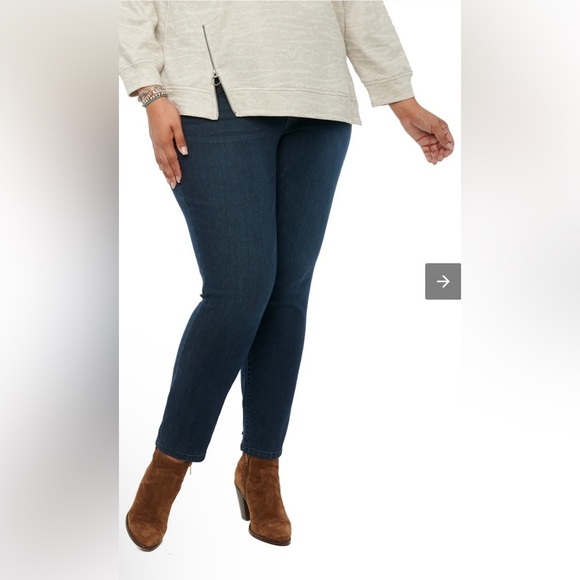 Democracy "Ab" Solution Straight Leg Plus‎ Indigo Jeans Size 22W - Picture 1 of 9